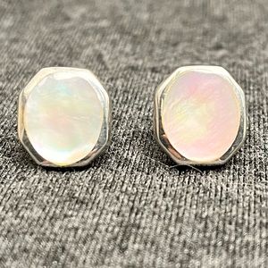Mother of Pearl and Sterling silver earrings
